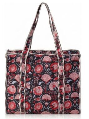 Auzure 100% Cotton Quilted Tote Bag